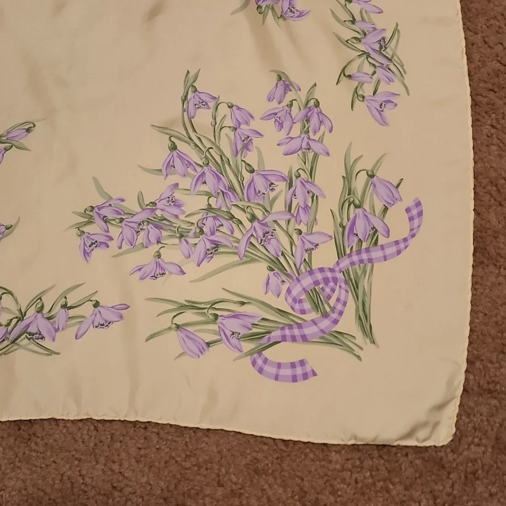 Burberry Silk Floral Square Scarf - Picture 5 of 13